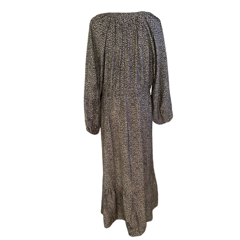 NEW A New Day Size XL Maxi Dress Animal Leopard Print Long Sleeves - Picture 2 of 4